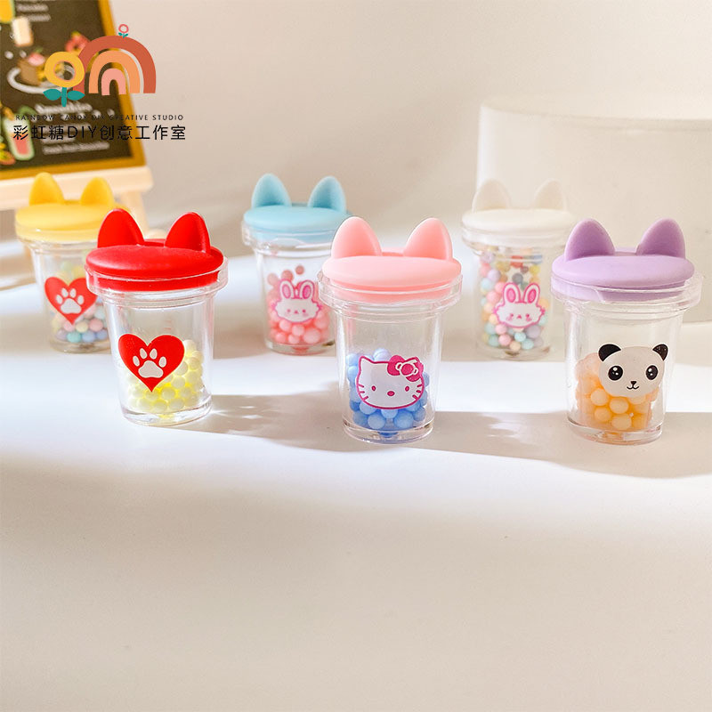 ถ้วยเขย่าน่ารัก สร้างสรรค์สำหรับชานม สไตล์สัตว์เลี้ยง ขายดีและพร้อมส่ง