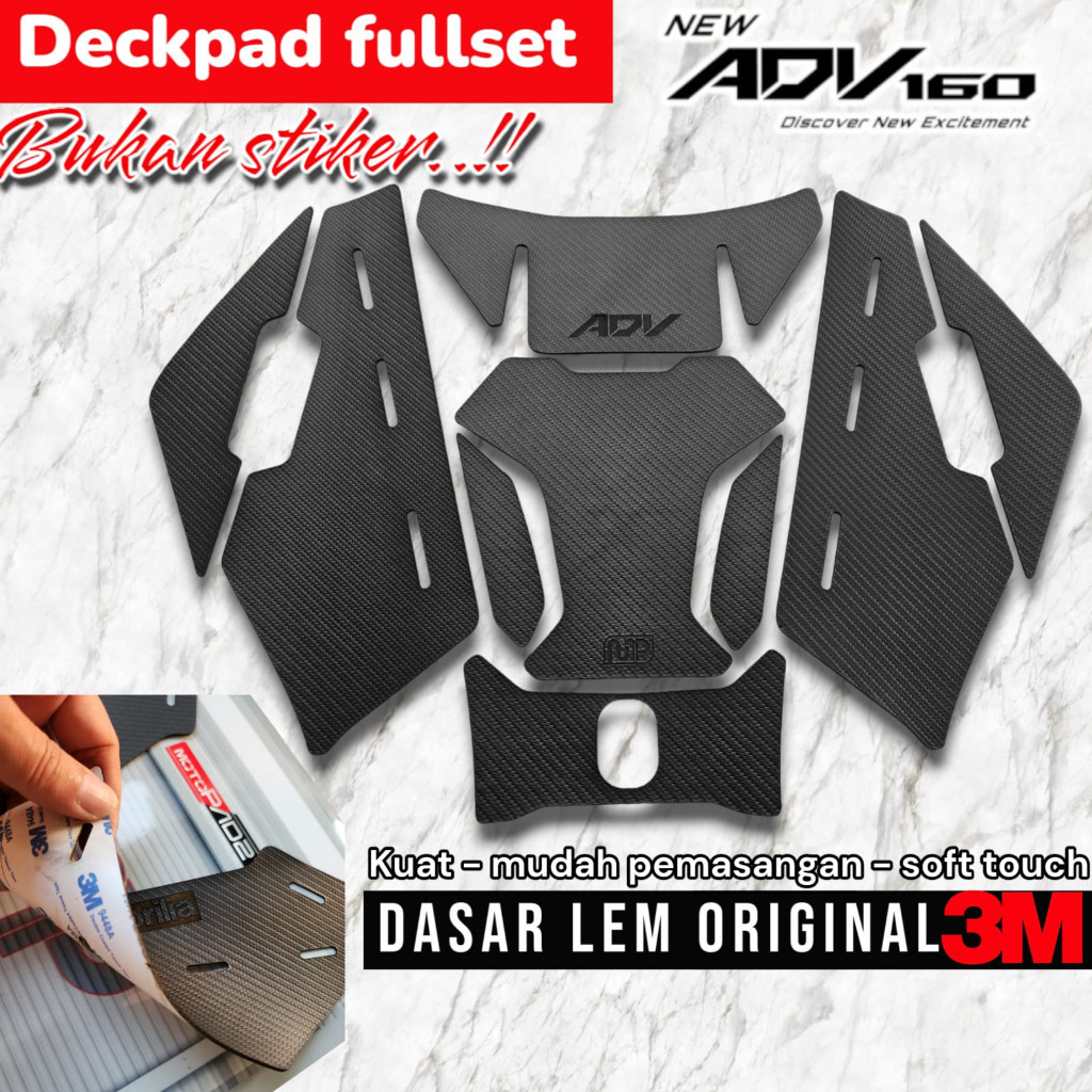 Tankpad Adv 160 Carbon Pattern Adv 160 Leather Sticker