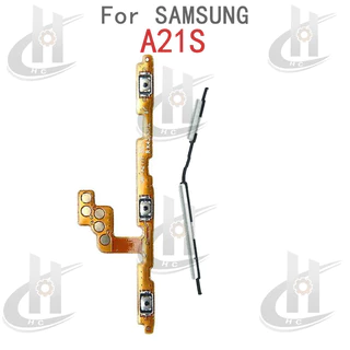 สําหรับ Samsung Galaxy A21S A217F SM-A217F ปริมาณด้านข้างปุ่ม Flex Cable Keys ปุ่มปิดระดับเสียงขึ้นลงปุ่มด้านข้างเปลี่ยนส่วน