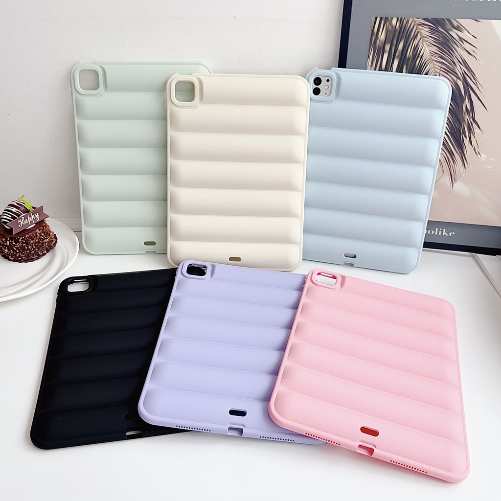 นุ่มลงเสื้อแจ็คเก็ตปักเป้าแท็บเล็ตสําหรับipad Pro 11 2024 5th Mini 7 Mini6 8.3 นิ้วAir 11 6 5 4 3 2 1 10th 10.9 10.2 9th 8th 7th 9.7 6th 5th