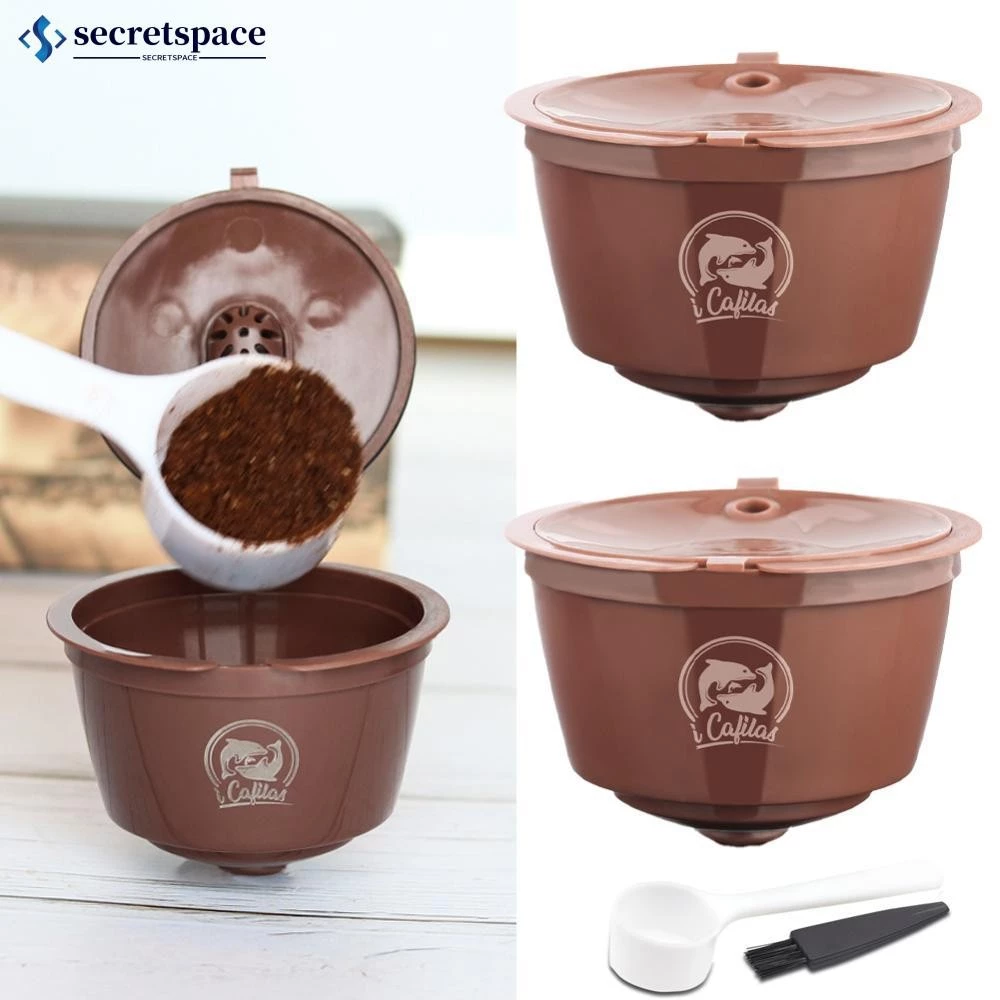 Secretspace กาแฟแคปซูล Pods สําหรับ Dolce Gusto ตัวกรองรีฟิล Crema Espresso แคปซูลถ้วยครัวเครื่องมือ