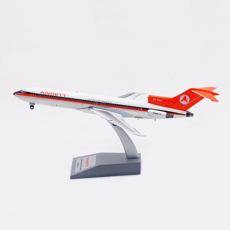 Inflight 1: 200 ออสเตรเลีย Ansett Airlines โบอิ้ง 727-200 VH-RMV โมเดลเครื่องบินโลหะผสม