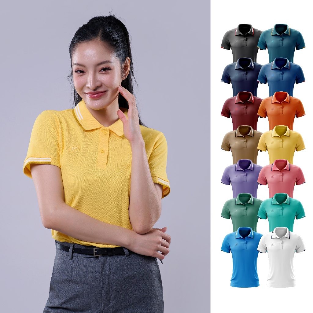 PEGAN เสื้อโปโลเบสิคหญิง แขนสั้น (ไม่มีกระเป๋า) รุ่น 16-24078 เนื้อผ้าไมโครจูติ