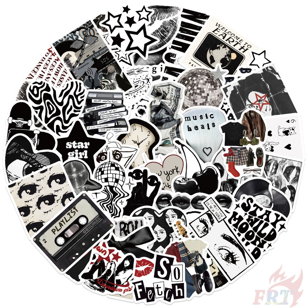 50ชิ้น/เซ็ต ❉ สติ๊กเกอร์ Downtown Y2K Girls Art Series 03 ❉ แฟชั่น DIY สติ๊กเกอร์กันน้ํา Doodle สติ๊