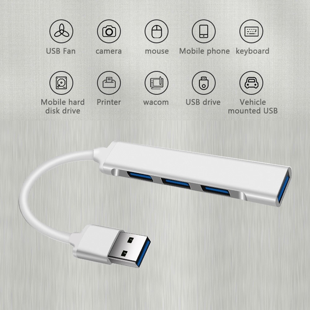 อแดปเตอร์ OTG USB 3.0 Type-C Hub 4 พอร์ต แปลงสาย สําหรับ พีซี คอมพิวเตอร์ โน้ตบุ้ค มือถือ แท็บเลต รุ่นพิเศษ