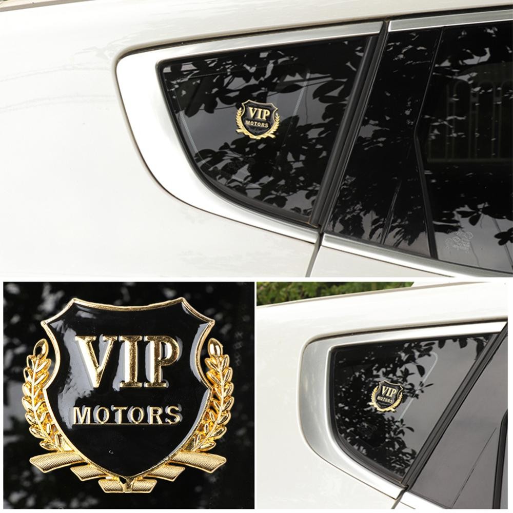 Hittime 3D โลหะรถ VIP มอเตอร์สัญลักษณ์ Badge Decal Trunk สัญลักษณ์ด้านหลัง Tailgate อุปกรณ์เสริมกาว Badge H4Z4 ราคา ถูกที่สุด ดีลบีเคเค แกลเลอรีภาพที่ 7