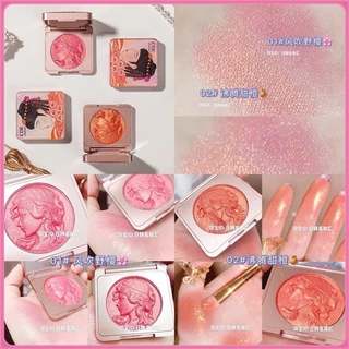 YTL CDE CD8091 (ใหม่/แท้) บลัชออนเนื้อฉ่ำวาว เม็ดสีแน่น สีชัด ติดทน กันน้ำ Smart Girl Reading Blush พร้อมส่งจากไทย