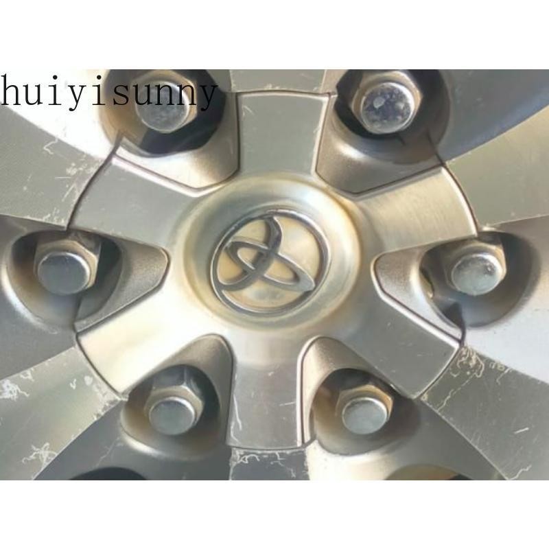 Xupaihuiyisunny 1ชิ้น Toyota Fortuner 2005-2010 ฝาครอบล้ออัลลอยด์ (42603-0K090) ฝาปิดตรงกลางสีเงิน ฝ