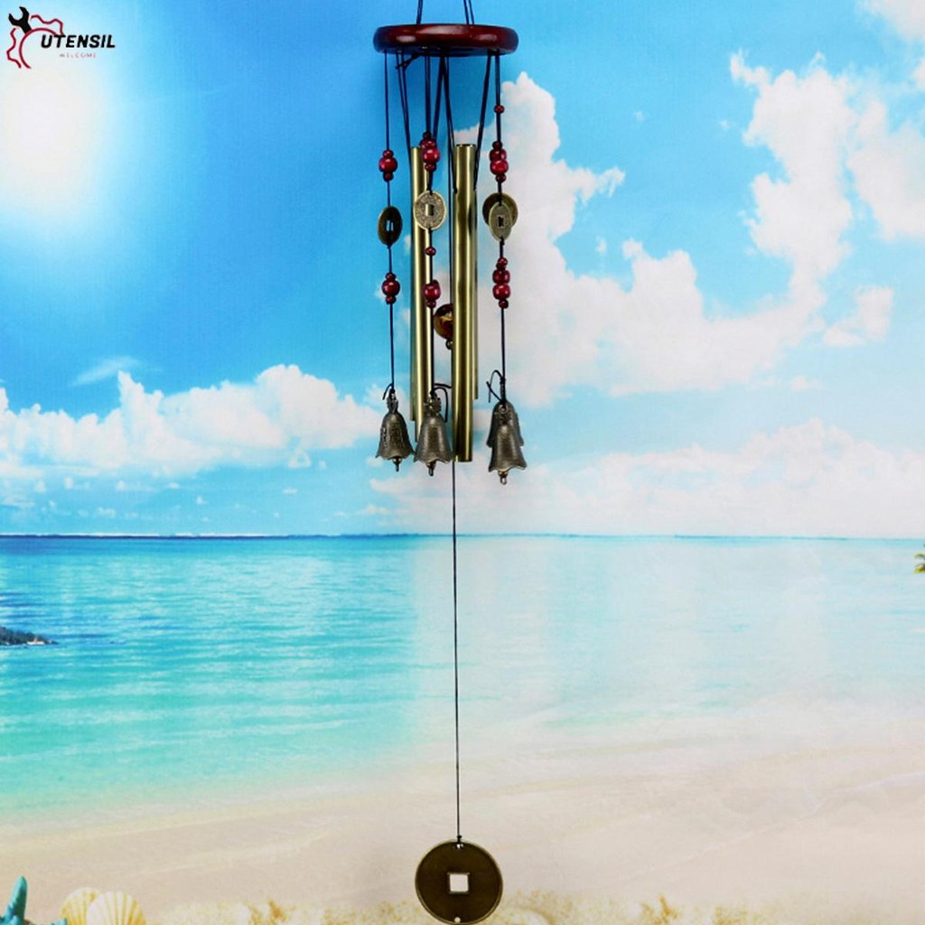 กระดิ่งลมสําหรับท่อนอกระฆังทองแดงกระดิ่งลมย้อนยุคบรอนซ์แขวนตกแต่ง SHOPSBC3522