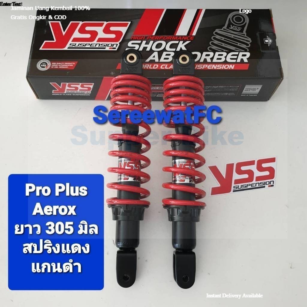 โช้คหลัง YSS Aerox Aerox155 Pro PLUS ปี 17 > ยาว 305 มิล ของแท้ (1 คู่)