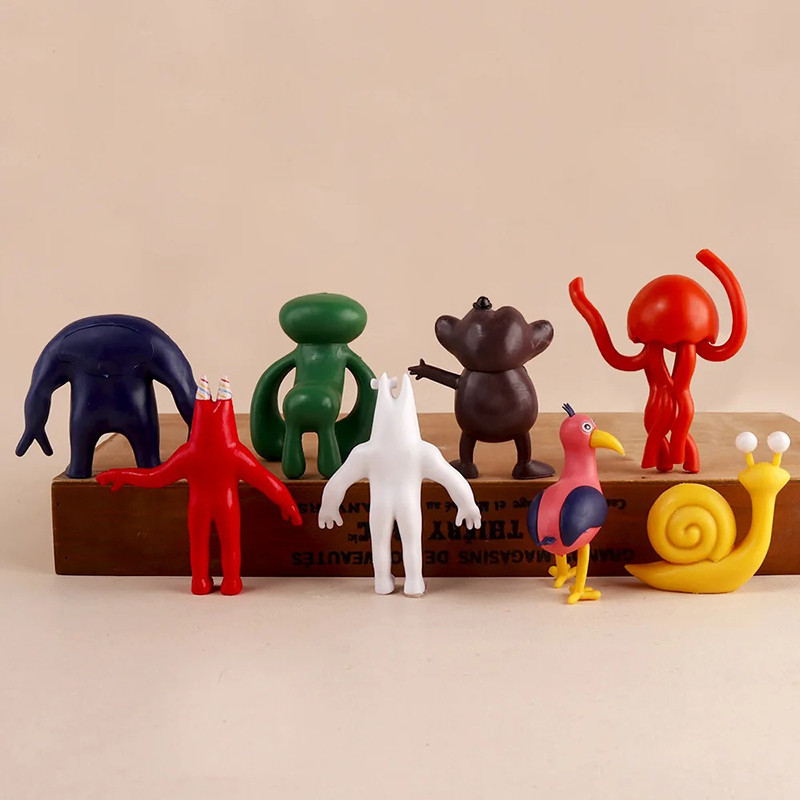 Garten Of Banban สยองขวัญเกม Figurine ของเล่นเด็ก Rainbows เพื่อน Action Figure PVC รุ่นอะนิเมะตุ๊กตาวันเกิดของเล่นตกแต่งห้อง - รูปที่ 5