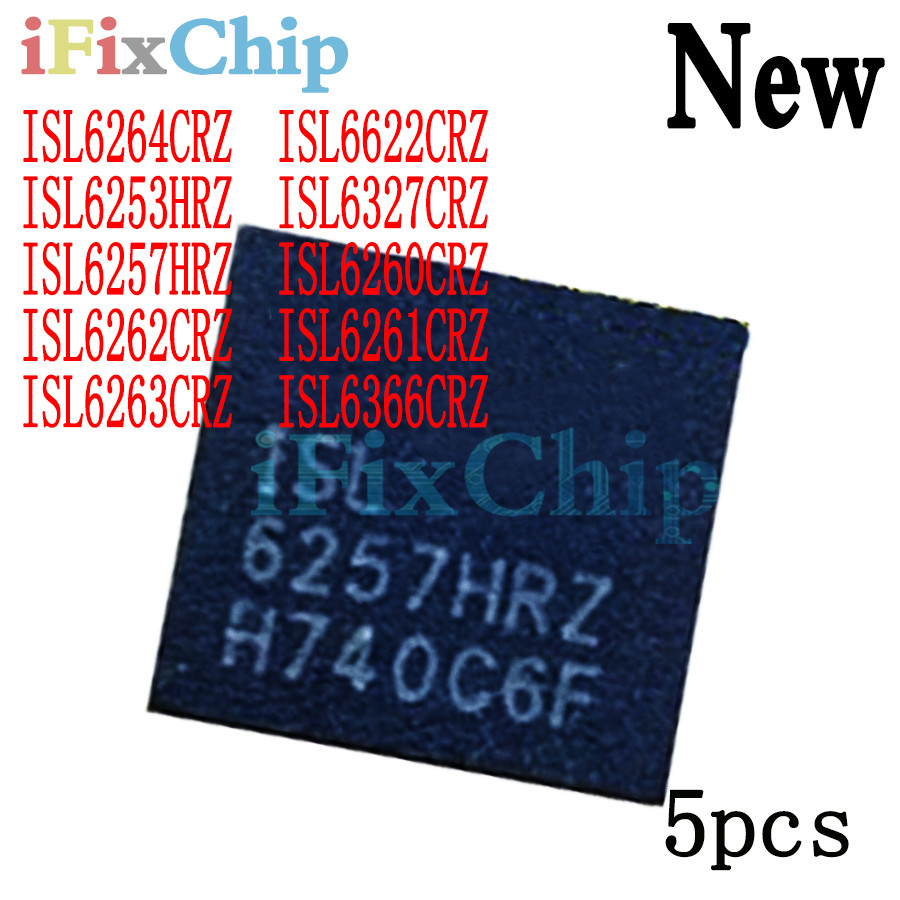 5pcs ยี่ห้อใหม่ ISL6260CRZ ISL6261CRZ ISL6262CRZ ISL6263CRZ ISL6264CRZ ISL6253HRZ ISL6257HRZ ISL6622