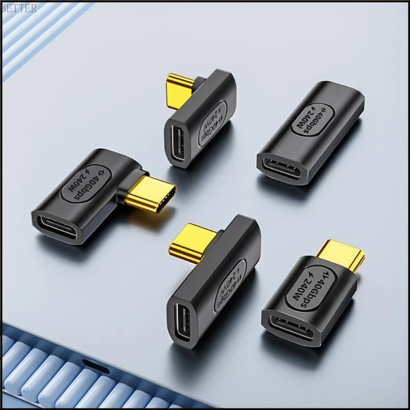 Bett ขั้วต่ออะแดปเตอร์ Extender ความเร็วสูง USB C ชายหญิง 240w การชาร์จความเร็วสูงและส่งข้อมูล 40Gbps