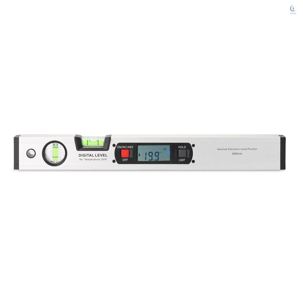 400มิลลิเมตรดิจิตอลไม้โปรแทรกเตอร์มุม ตัวค้นหา ระดับอิเล็กทรอนิกส์360องศา เครื่องวัดความลาดชันด้วยแม่เหล็กระดับมุมทดสอบไม้บรรทัดระดับวิญญาณดิ