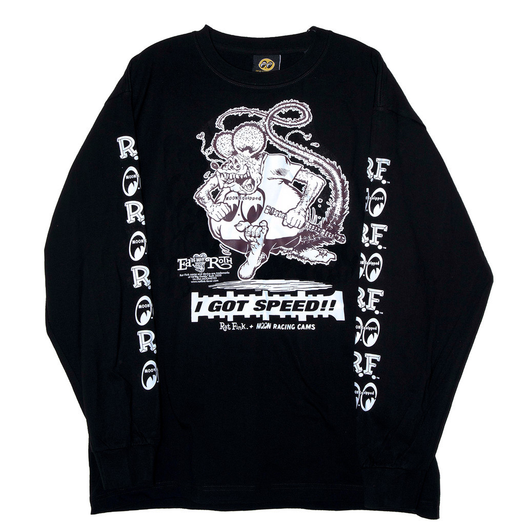 เสื้อยืดมอเตอร์ไซค์แขนยาว Mooneyes ใหม่ปี 2025 รูปที่ 2