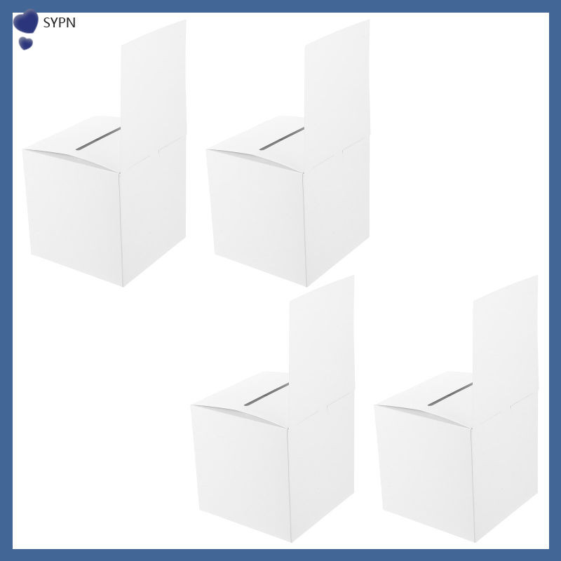 กล่องลอตเตอรี 4 ชิ้น Organizer Raffle Ticket กล่องคอนเทนเนอร์ Ballot สําหรับ Raffle Office shaoyipin