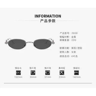 กรอบแว่นตา, แว่นตาแสงสีฟ้ากรอง, แว่นตาสายตาสั้น, -50, -75, -175 ถึง -1000, 1.56/1.67 เลนส์แสงสีฟ้ากรอง, แฟชั่น, สไตล์ย้อนยุค, กรอบวงรี 2610