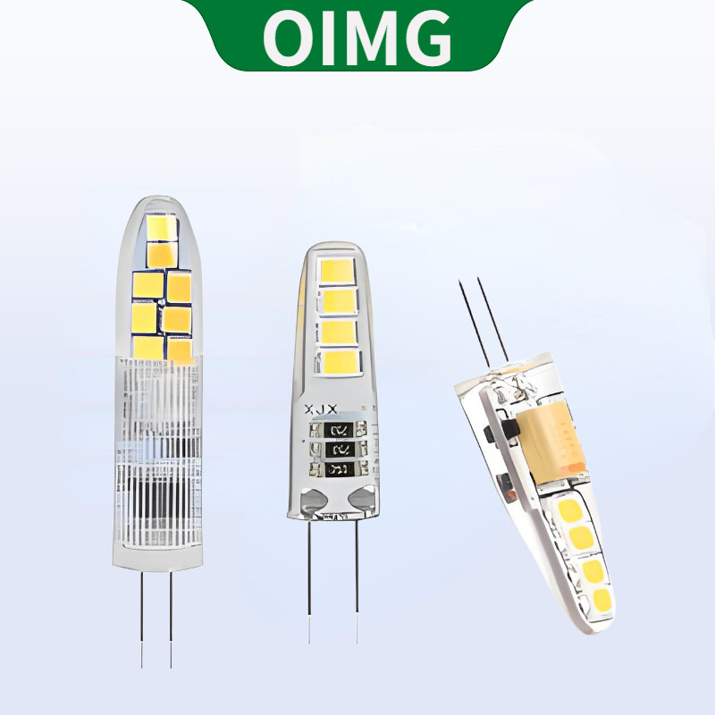OIMG หลอดไฟ LED สําหรับโคมระย้าข้างโคมระย้า 220V 12V G4 หลอดไฟ LED 1W 1.5W 2W 3W LED Rocket Bulb Cool Warm White