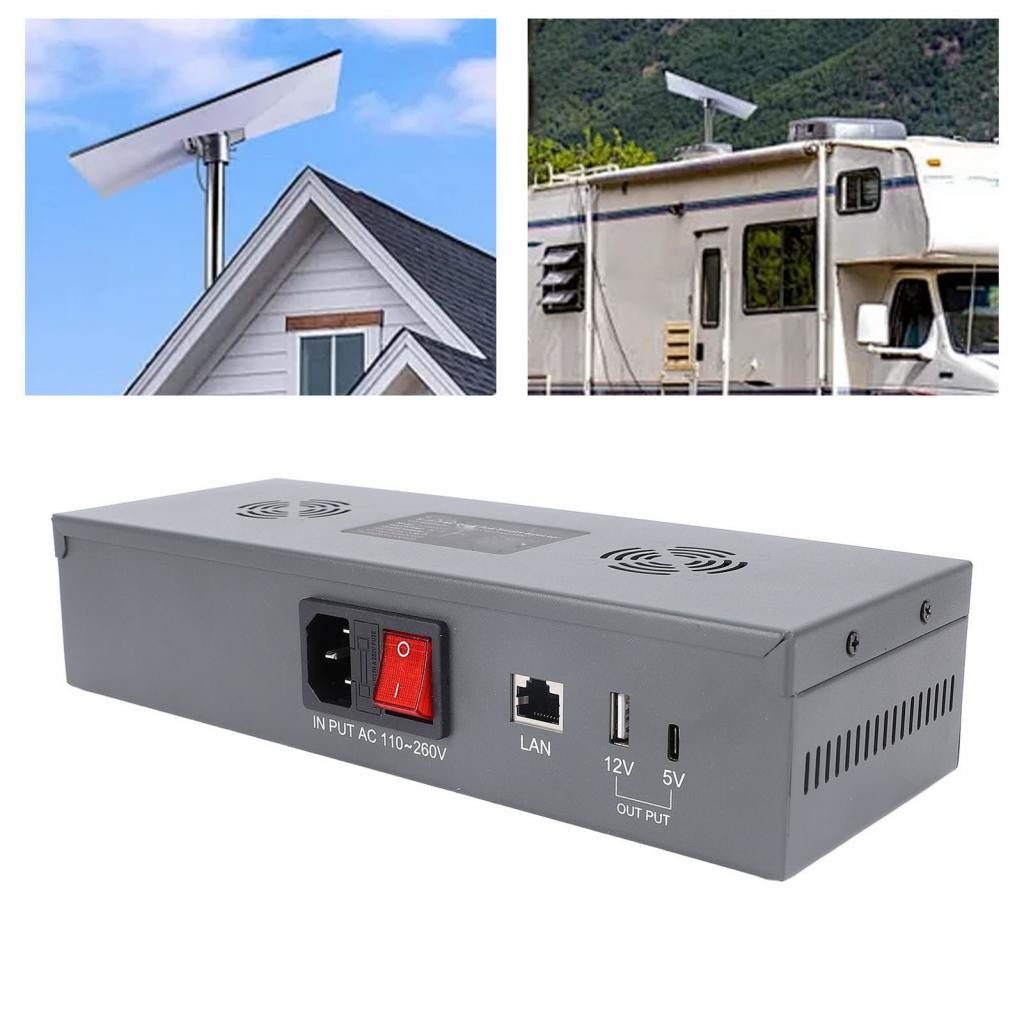Gige Poe หัวฉีด AC ถึง DC48V 3A ESD Guard 5 in 1 พร้อมตัวแปลงสำหรับเสาอากาศจาน