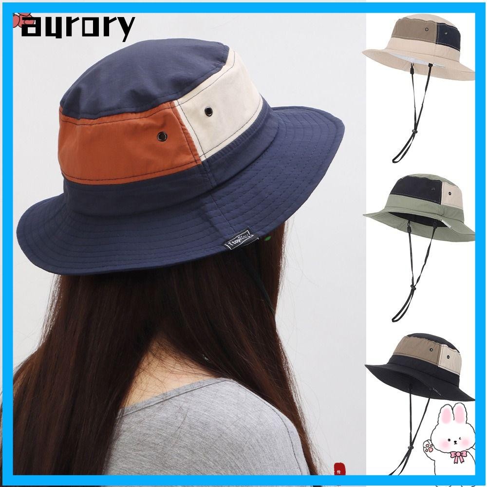 Aurory หมวกบักเก ็ ต, หมวกชาวประมงป ้ องกันรังสียูวี หมวกปีกกว ้ างระบายอากาศขนาดใหญ ่ แห ้ งเร ็ วหมวกปานามาผู ้ หญิง