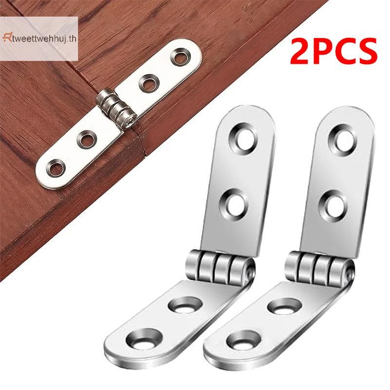 Tw 2 ชิ้น 180 องศาพับบานพับ Flap Screw-On บานพับสําหรับตู้ประตูบานพับเฟอร์นิเจอร์อุปกรณ์ฮาร์ดแวร์ huj