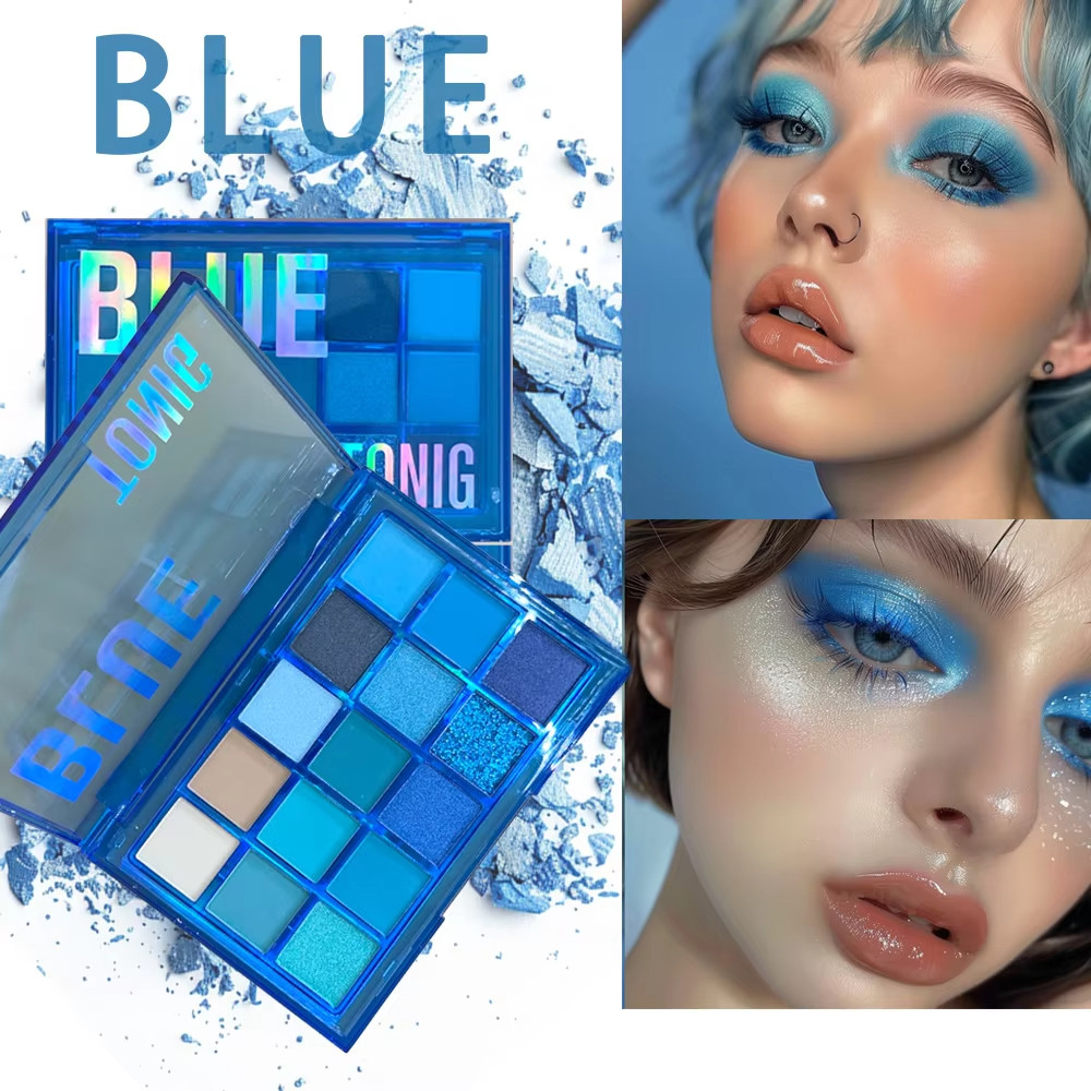 15 สีอายแชโดว์แต่งหน้า Palette Shimmer Matte Metallic High Pigmented Neutral กันน้ําอายแชโดว์