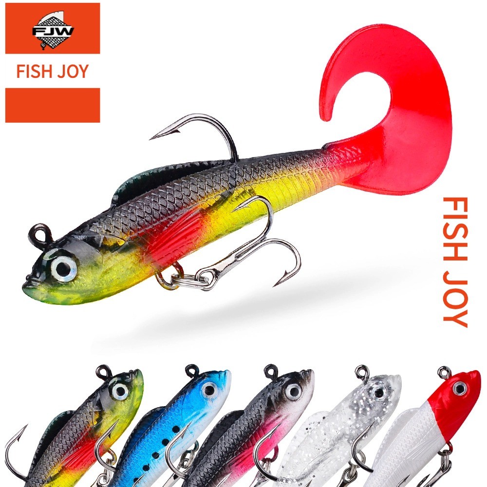 F296 ตกปลา ปลาปลอม เหยื่อเรืองแสง 3D ตาปลา สีสันสดใส ลายพราง ลายสาดสี ปลายแหลม สะพานเหยื่อ