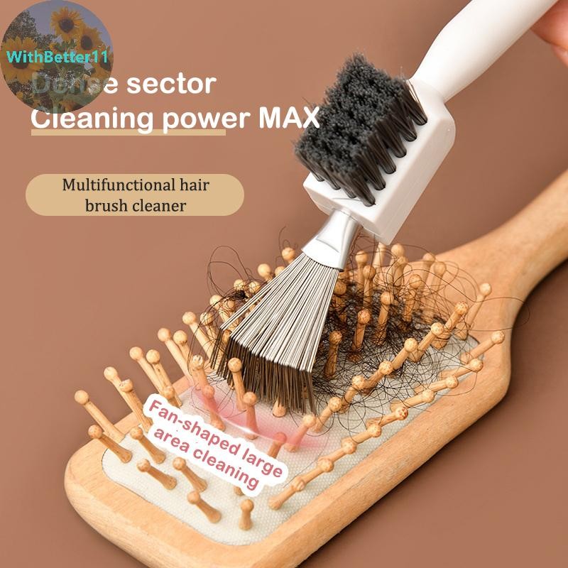 ดีกว่า 2 in1b ทําความสะอาดที่ละเอียดอ่อนทําความสะอาดแปรงผมb เครื่องมือทําความสะอาดจับ Embed เครื่องม