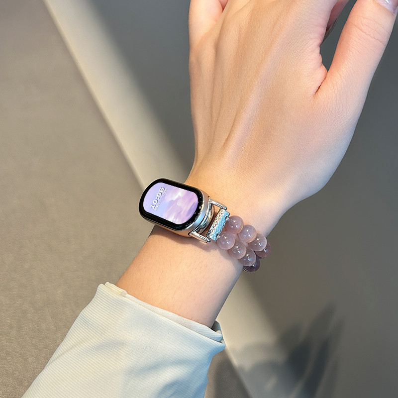 สายรัดข้อมือลายตาแมวแบบยืดหยุ่นสุดหรูสำหรับ Xiaomi Mi รูปที่ 3