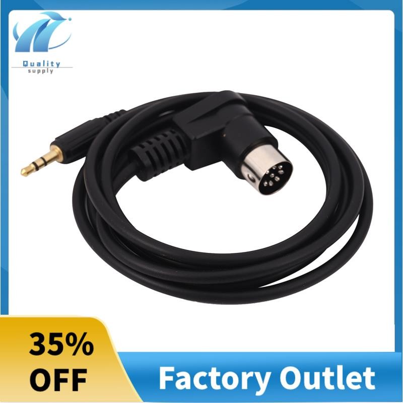 รถ 3.5 มม.AUX Input Adapter สายสัญญาณเสียง Mini Jack AUX 8-Pin M-BUS CD Changer สําหรับปลั๊กทอง