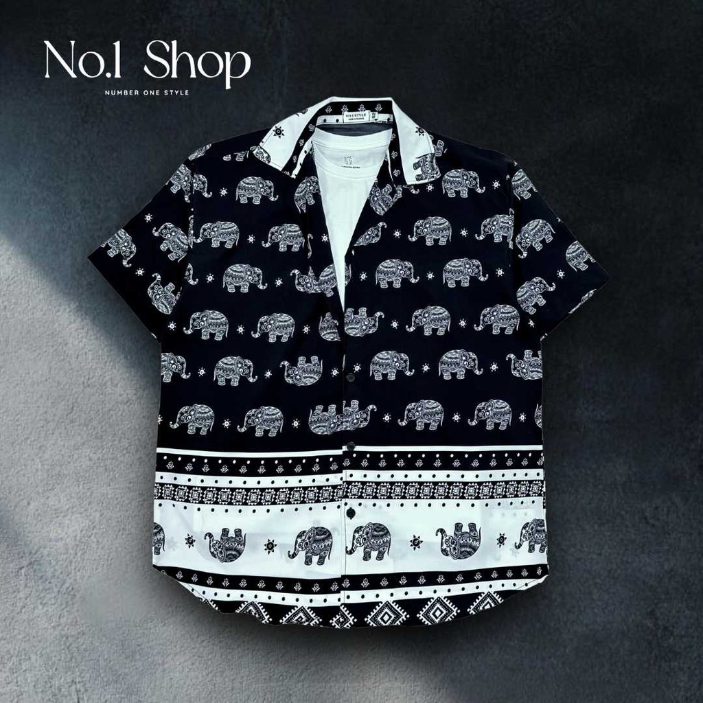 B เสื้อฮาวายลายช้าง และลายอื่นๆ (unisex) เสื้อฮาวายไซส์ใหญ่  แบรนด์No.1 NCT DREAM ผ้าไหมญี่ปุ่นนุ่มสบาย - รูปที่ 6