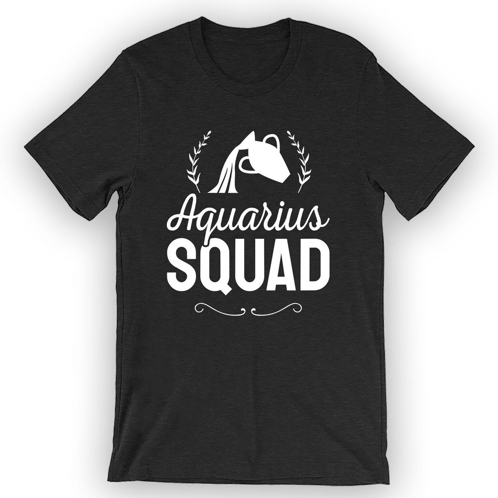 เสื้อยืด Aquarius Squad สําหรับทุกเพศ Cute Aquarius Tee Design