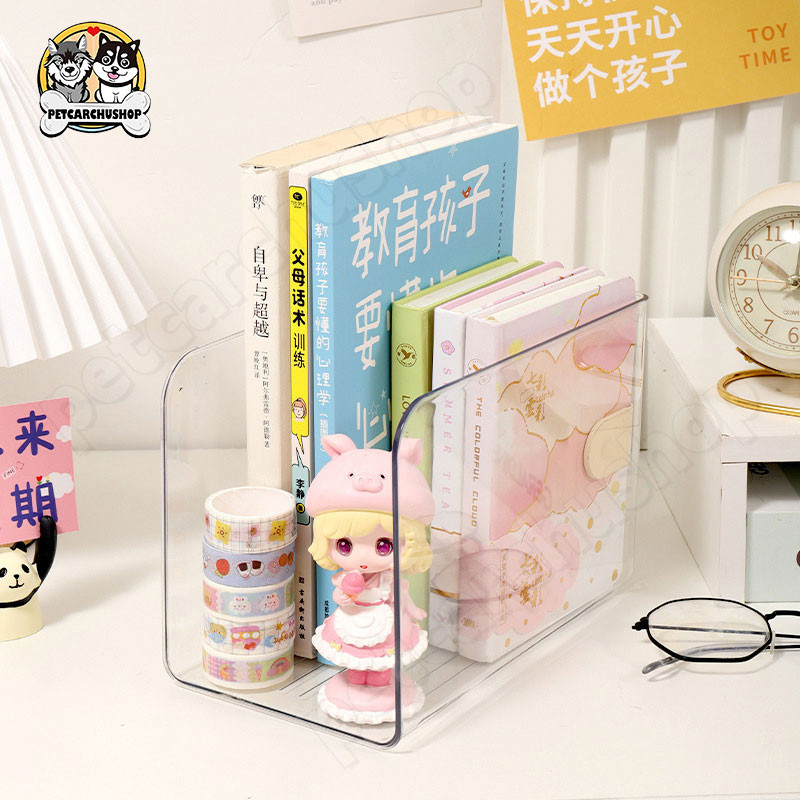 ขาตั้งหนังสือ, ชั้นวางหนังสืออะคริลิครูปตัวยู, ที่คั่นหนังสือโปร่งใสรวมกันฟรีที่เรียบง่ายโฮมออฟฟิศ - รูปที่ 6