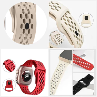 สายรัดซิลิโคน Band เข้ากันได้กับ Apple Watch Ultra 3 2 49/46/45 มม.44 มม.42 มม.Series11 10 9 8 7 6 SE 5 4
