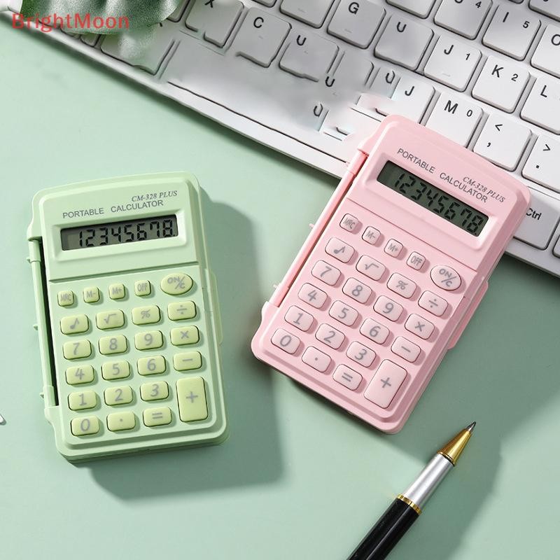 Brightmoon เครื่องคิดเลขวิทยาศาสตร์ขนาดเล็กนักเรียนมูลค่าสูงพร้อมคอมพิวเตอร์สีลูกกวาดเครื่องคิดเลขพลิกแบบพกพาขนาดเล็กที่ดี