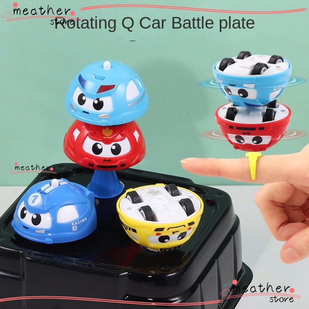 Meatherstore มือสวมใส่ Magic Battle รถ,การ์ตูนนาฬิกาหมุนรถ Q, Antistress Trick Inertial การหมุนฟังก์ชั่นการต่อสู้ Fidget Gyroscope ของเล่นเด็กของขวัญ