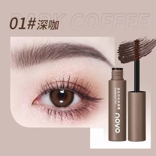 Novo มาสคาร่าคิ้ว สามมิติ พร้อมแปรงปัด สีสวย แห้งเร็ว กันน้ำ ติดทนตลอดทั้งวัน