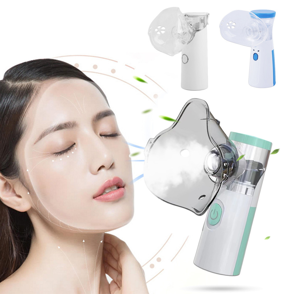Suolaer แบบพกพามินิ Nano Mist Sprayer Face Steamer Moisturizing Air Humidifier Skin Care เครื่องมือความงาม