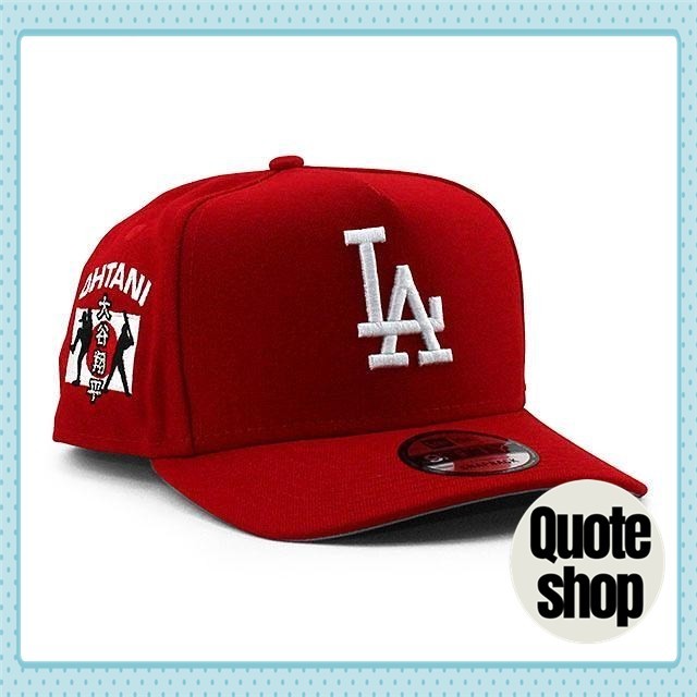 หมวก New Era 9FIFTY Shohei Otani Undefeated Los Angeles Dodgers MLB A-FRAME SNAPBACK CAP สีแดง NEW E