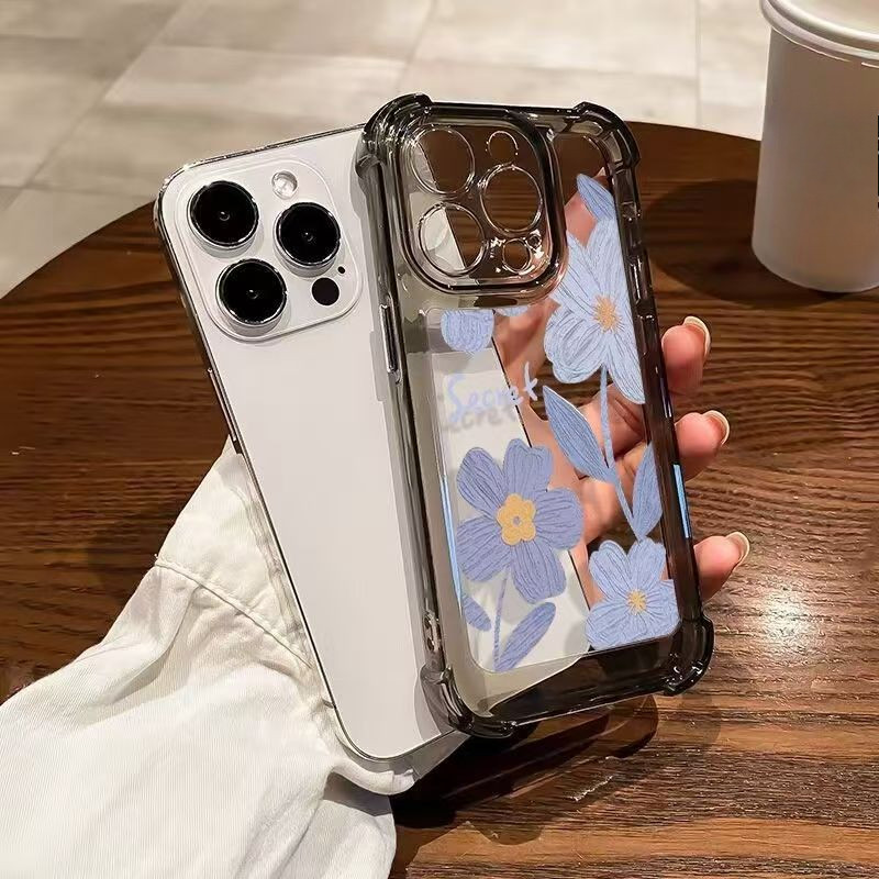 Insสไตล์ภาพวาดสีน้ํามันสีฟ้าดอกไม้เคสโทรศัพท์สําหรับvivo Y19s 4G Y300 Y37 V40 Pro Lite V40E Y200 X20