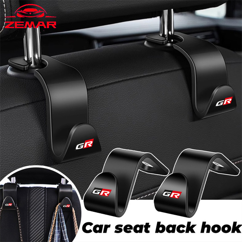 1/2 ชิ้น Toyota GR ตะขอแขวนเบาะหลังรถยนต์ อุปกรณ์เสริม สําหรับ ที่แขวนของในรถยนต์ ของแต่งรถยนต์ Toyo