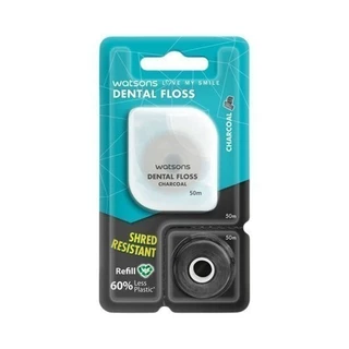 Watsons วัตสัน ก้านขัดฟัน ไหมขัดฟัน​ ขัดซอกฟัน เส้นกลม และแบน​ ชนิดด้าม​ Watson ไหม​ ไหม​ ขัด ฟัน