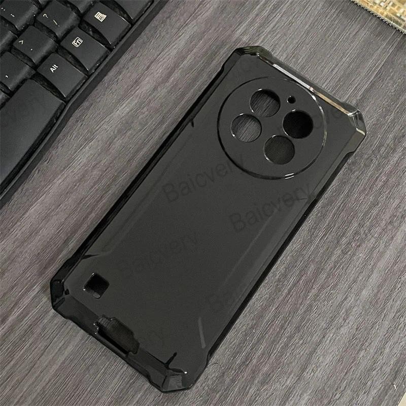 เคสโทรศัพท์แฟชั่นสําหรับ Oukitel G1 / Oukitel WP28 / Oukitel WP28S โปร่งใสสีดําซิลิคอน TPU Anti-drop