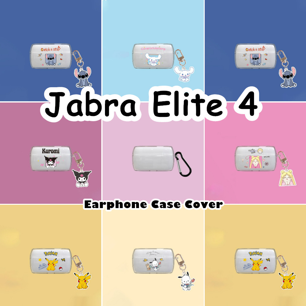 READY STOCK!นําไปใช้กับ Jabra Elite 4 เคส Case เคสหูฟัง การ์ตูนสร้างสรรค์ ซิลิโคนนุ่ม เคส เคสหูฟัง