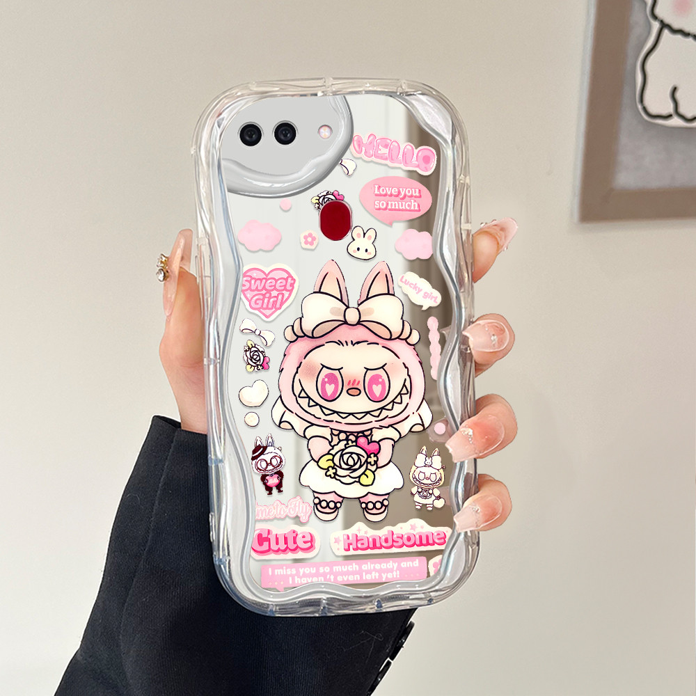 HP เคสโทรศัพท์สําหรับ OPPO R15 ฟักทองน่ารักการ์ตูนกระจกโทรศัพท์กระจกกรณี Softcase 5261 JZ