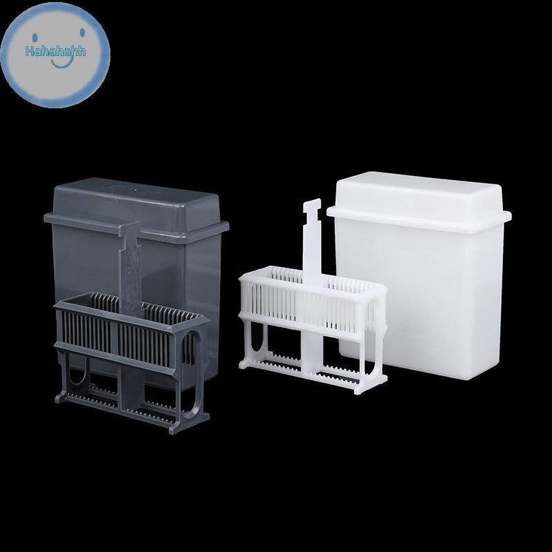 Haha 24 Slots Staining Jar Rack สําหรับกล้องจุลทรรศน์สไลด์,Slides Staining Rack ชุดจาน TH