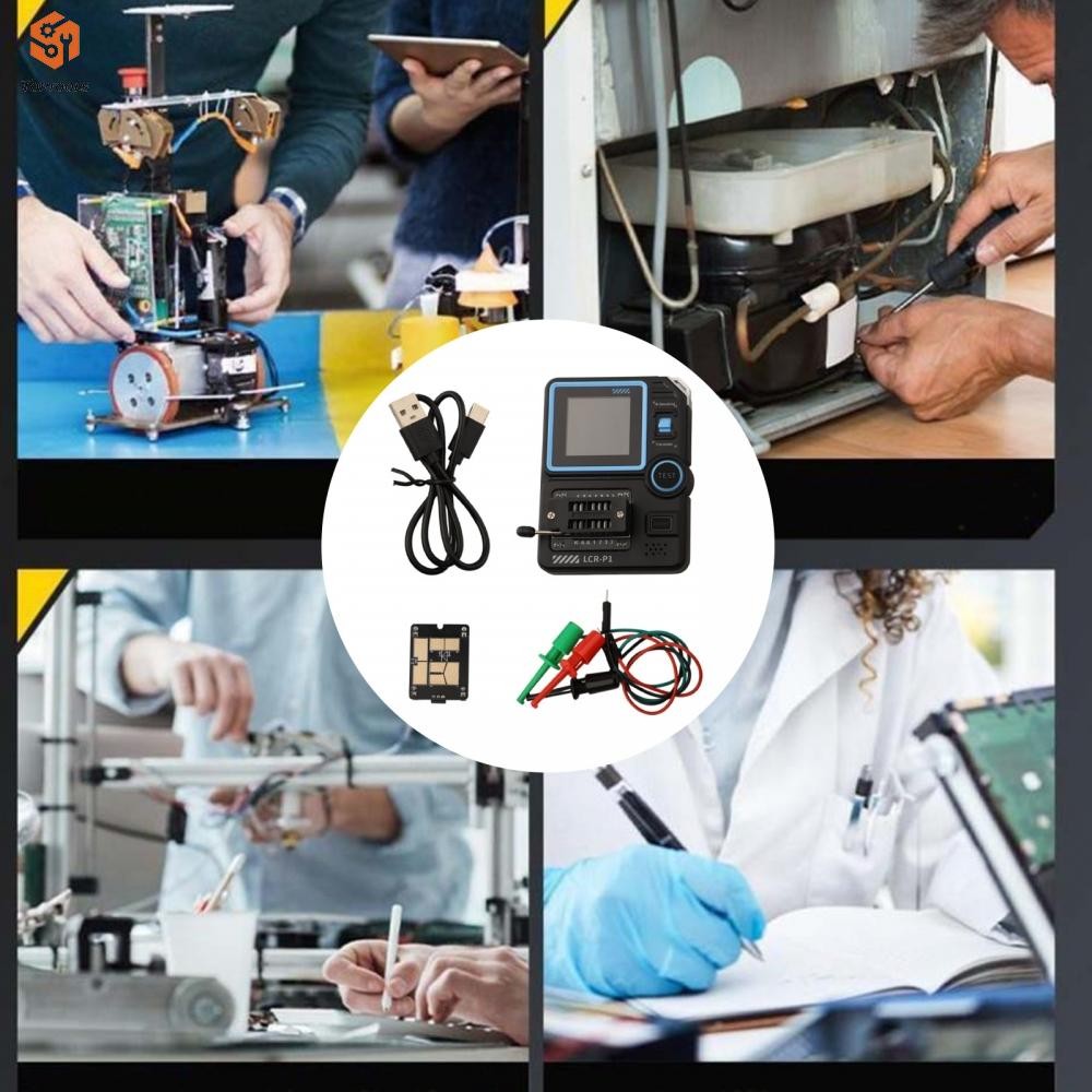 เครื่องทดสอบทรานซิสเตอร์ LCR P1 ที่มีประสิทธิภาพพร้อมการเชื่อมต่อ USB สําหรับการวิเคราะห์ข้อมูล