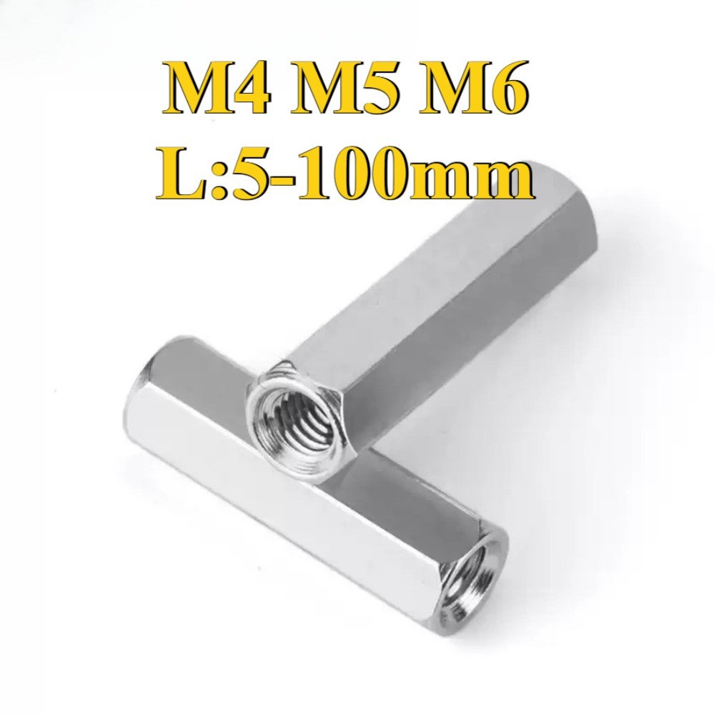 304 คอลัมน์หกเหลี่ยมสองทางสแตนเลส M4/M5/M6 (-ZQ-RM-PH)