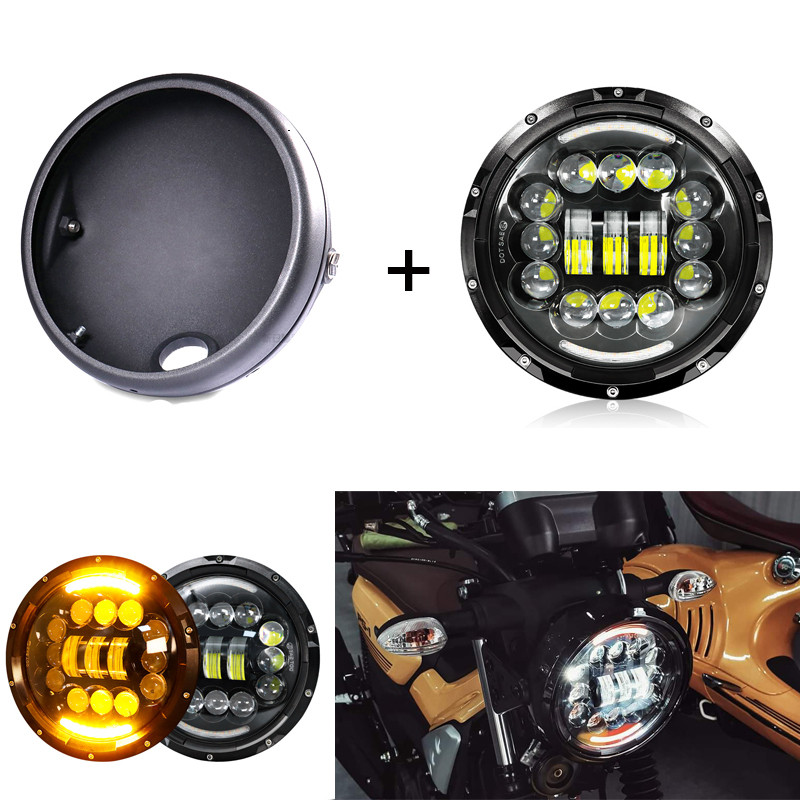 ชุดไฟหน้า led สีรุ้งเฉพาะ 7 นิ้ว 18 ซม. สําหรับ PG1 XSR 155