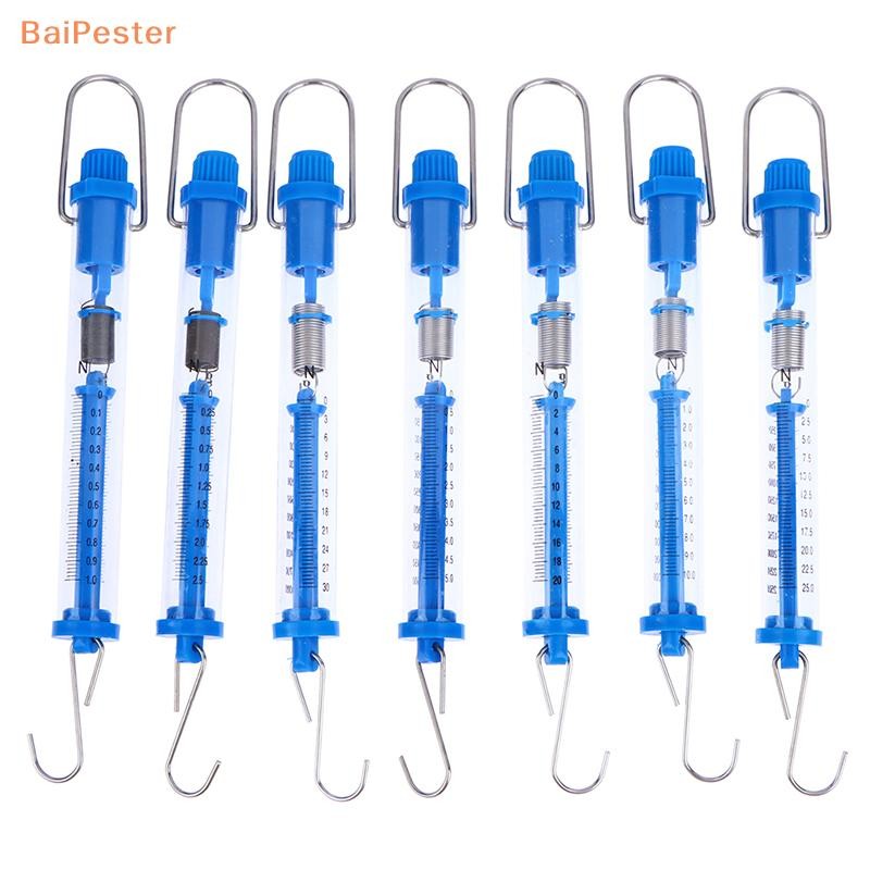 [BaiPester] เครื่องชั่งน้ําหนักสปริงนิวตันที่ใช้งานได้จริง Tubular Dynamometer พลาสติกร่างกายโปร่งใสง่ายสําหรับห้องเรียน